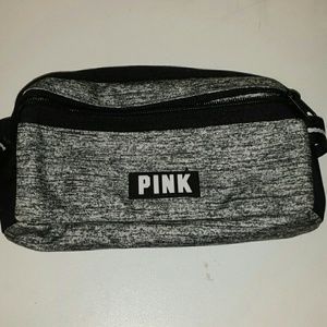 Victorias secret pink black and white travel bag